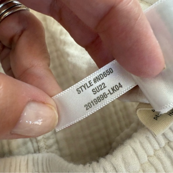 Madewell Lightspun Pull On Balloon Pants in Lighthouse Color Off White Size MED - Picture 9 of 13